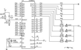 51單片機案例解析 按鈕控制LED燈亮接線原理與實現
